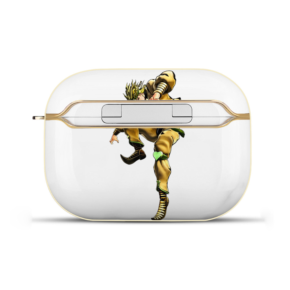 （画像用） ジョジョの奇妙な冒険 ディオ?ブランドー JoJo's Bizarre Adventure Dio Brando 【AirPods Pro用】ハードシェル保護ケース｜耐衝撃・防指紋・カラビナ付き商品仕様