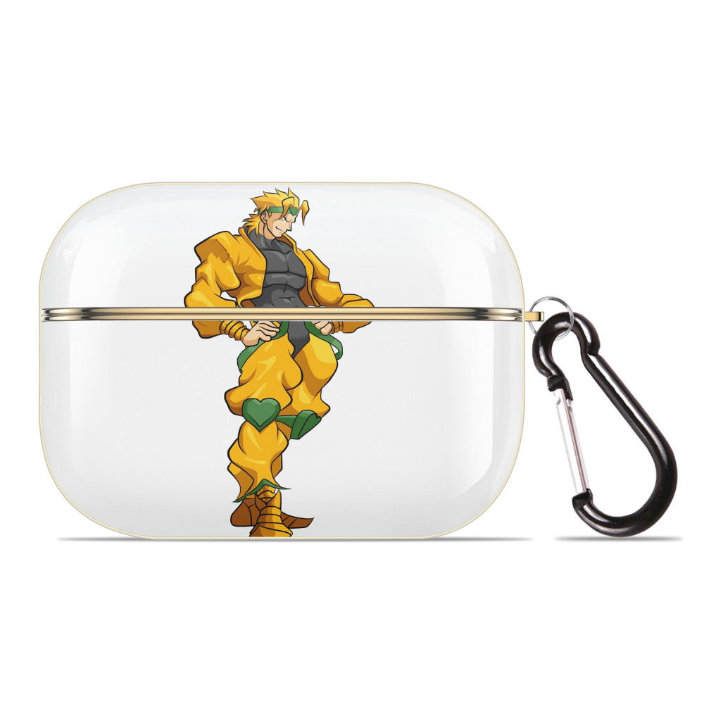 （画像用） ジョジョの奇妙な冒険 ディオ?ブランドー JoJo's Bizarre Adventure Dio Brando 【AirPods Pro用】ハードシェル保護ケース｜耐衝撃・防指紋・カラビナ付き商品仕様