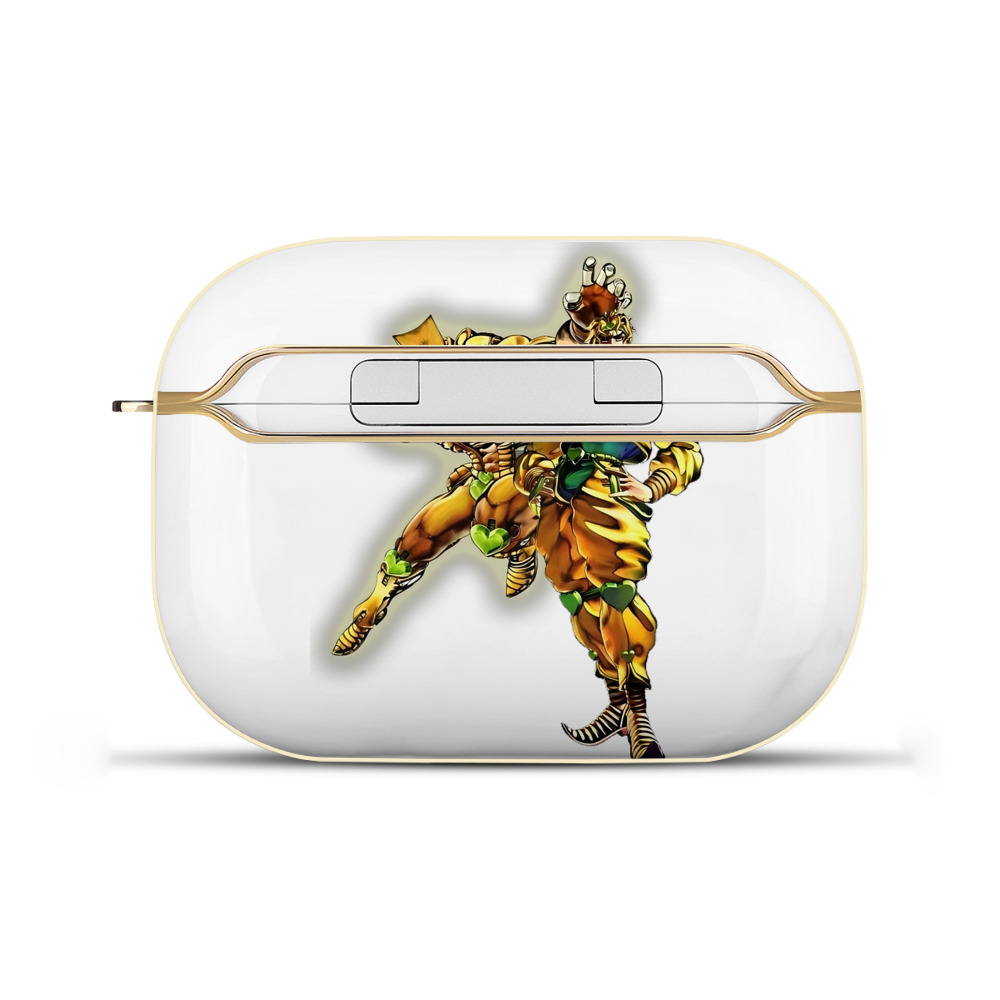 （画像用） ジョジョの奇妙な冒険 ディオ?ブランドー JoJo's Bizarre Adventure Dio Brando 【AirPods Pro用】ハードシェル保護ケース｜耐衝撃・防指紋・カラビナ付き商品仕様