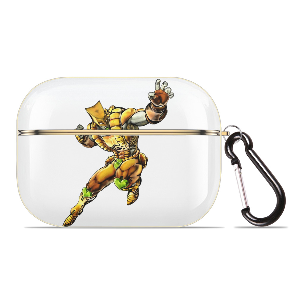 （画像用） ジョジョの奇妙な冒険 ディオ?ブランドー JoJo's Bizarre Adventure Dio Brando 【AirPods Pro用】ハードシェル保護ケース｜耐衝撃・防指紋・カラビナ付き商品仕様