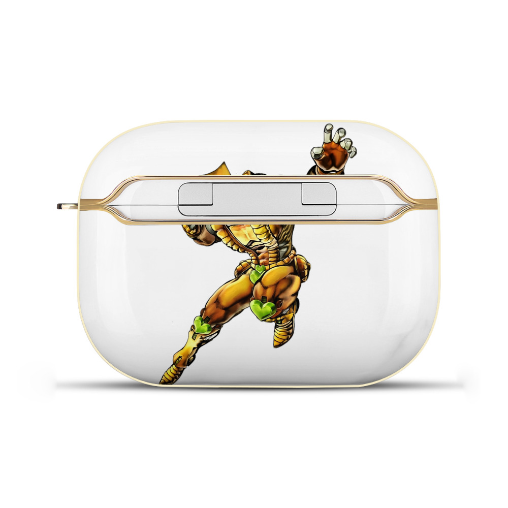 （画像用） ジョジョの奇妙な冒険 ディオ?ブランドー JoJo's Bizarre Adventure Dio Brando 【AirPods Pro用】ハードシェル保護ケース｜耐衝撃・防指紋・カラビナ付き商品仕様
