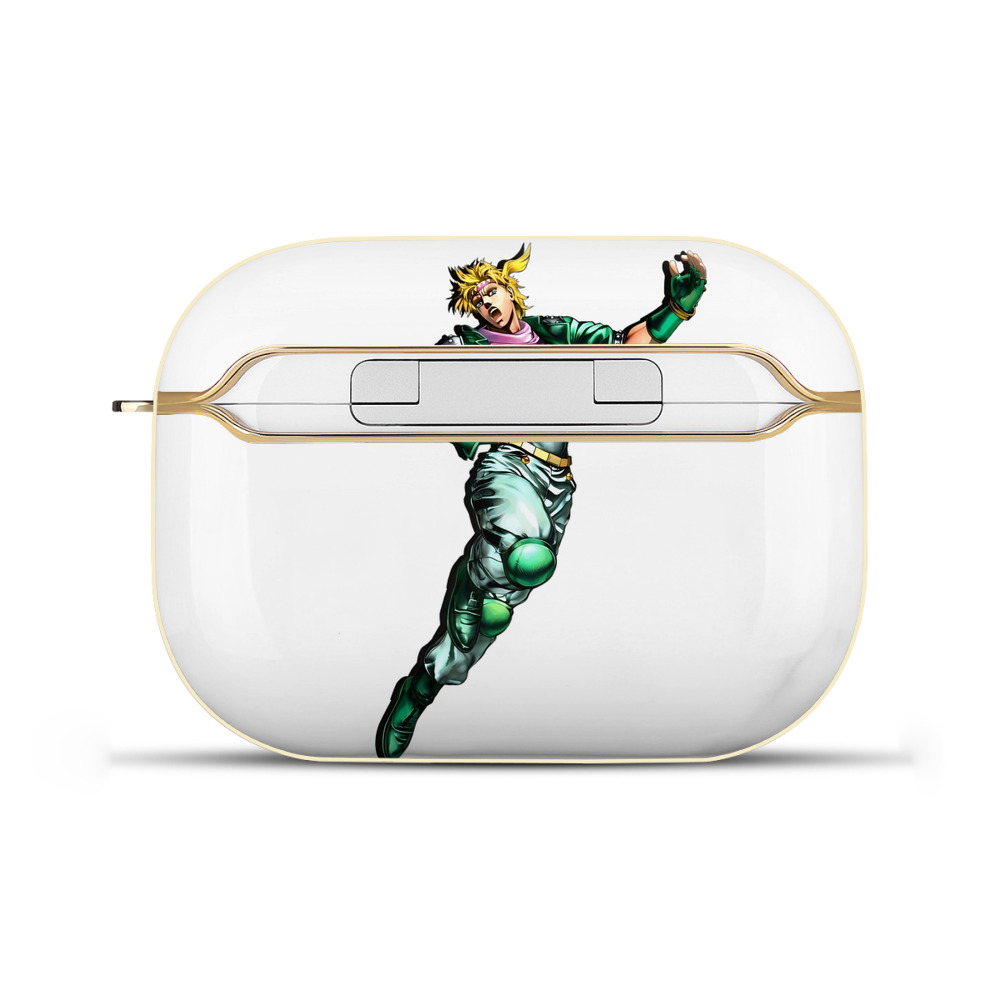 （画像用） ジョジョの奇妙な冒険 ディオ?ブランドー JoJo's Bizarre Adventure Dio Brando 【AirPods Pro用】ハードシェル保護ケース｜耐衝撃・防指紋・カラビナ付き商品仕様