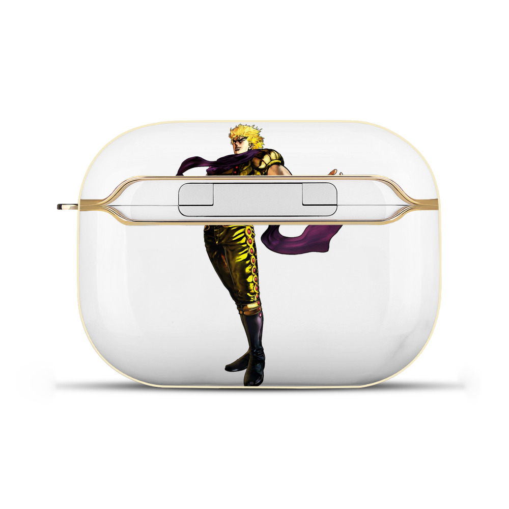 （画像用） ジョジョの奇妙な冒険 ディオ?ブランドー JoJo's Bizarre Adventure Dio Brando 【AirPods Pro用】ハードシェル保護ケース｜耐衝撃・防指紋・カラビナ付き商品仕様