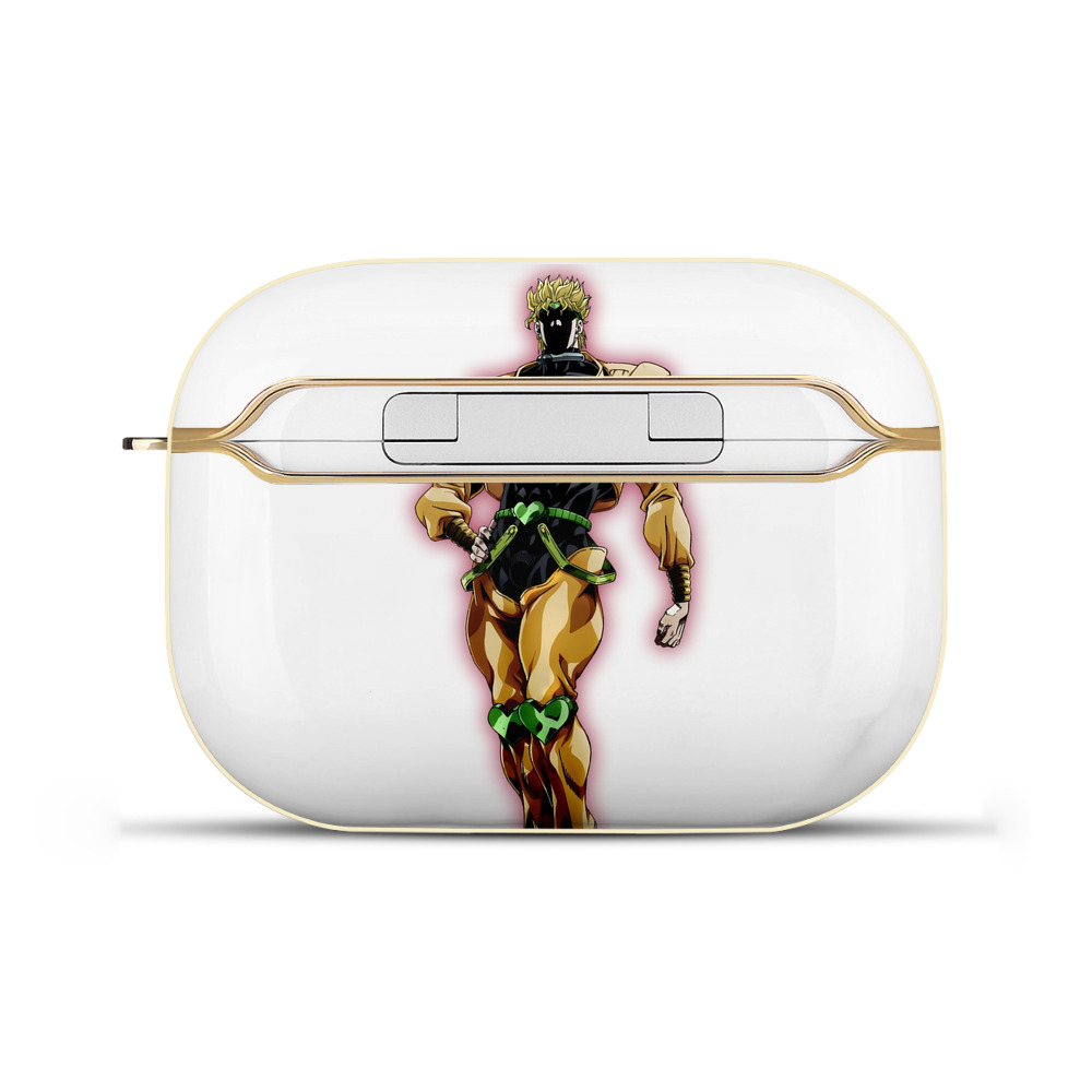 （画像用） ジョジョの奇妙な冒険 ディオ?ブランドー JoJo's Bizarre Adventure Dio Brando 【AirPods Pro用】ハードシェル保護ケース｜耐衝撃・防指紋・カラビナ付き商品仕様