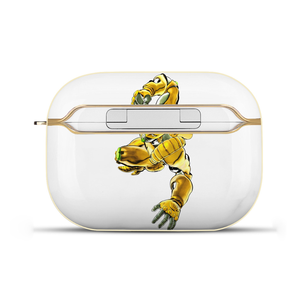 （画像用） ジョジョの奇妙な冒険 ディオ?ブランドー JoJo's Bizarre Adventure Dio Brando 【AirPods Pro用】ハードシェル保護ケース｜耐衝撃・防指紋・カラビナ付き商品仕様