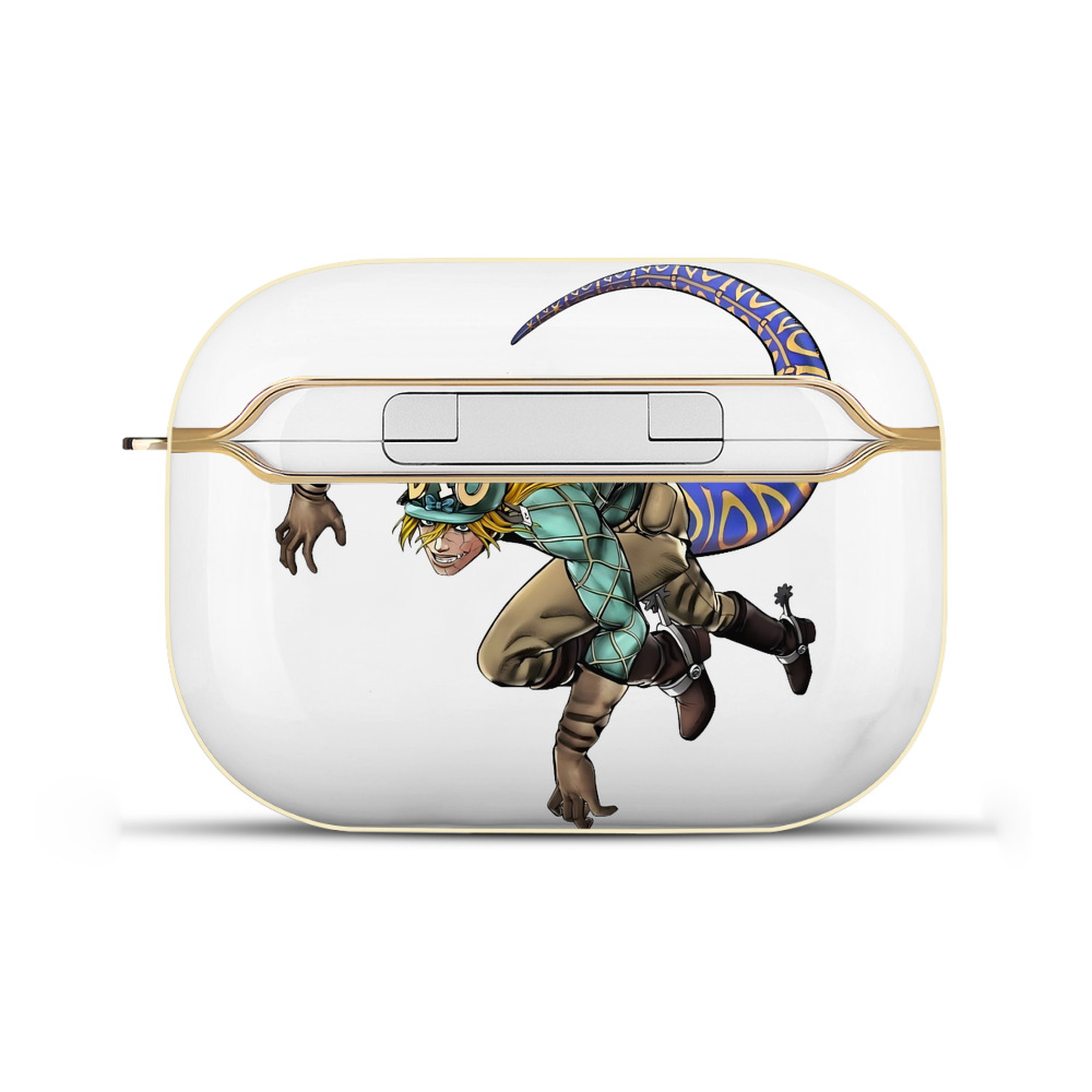 （画像用） ジョジョの奇妙な冒険 ディオ?ブランドー JoJo's Bizarre Adventure Dio Brando 【AirPods Pro用】ハードシェル保護ケース｜耐衝撃・防指紋・カラビナ付き商品仕様