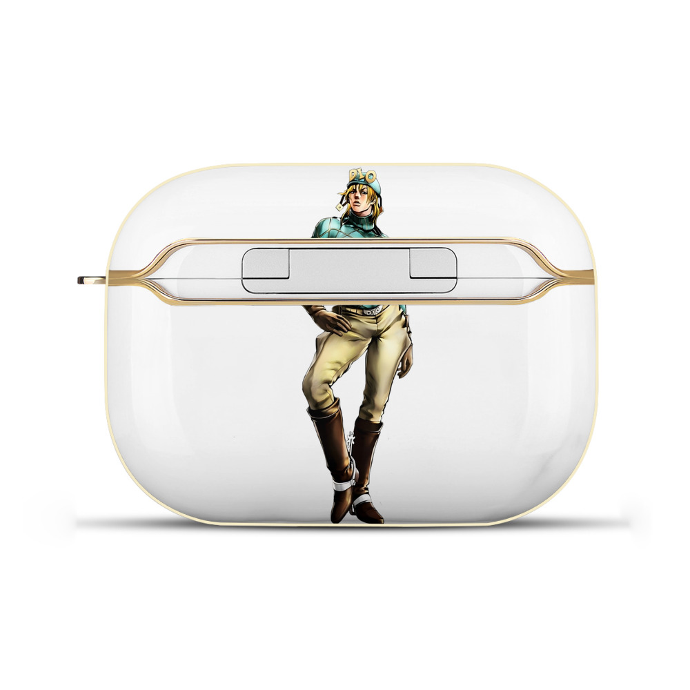 （画像用） ジョジョの奇妙な冒険 ディオ?ブランドー JoJo's Bizarre Adventure Dio Brando 【AirPods Pro用】ハードシェル保護ケース｜耐衝撃・防指紋・カラビナ付き商品仕様