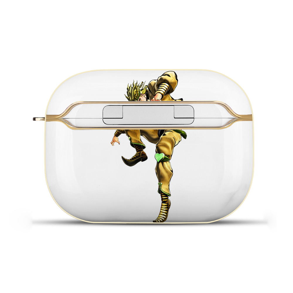 （画像用） ジョジョの奇妙な冒険 ディオ?ブランドー JoJo's Bizarre Adventure Dio Brando 【AirPods Pro用】ハードシェル保護ケース｜耐衝撃・防指紋・カラビナ付き商品仕様