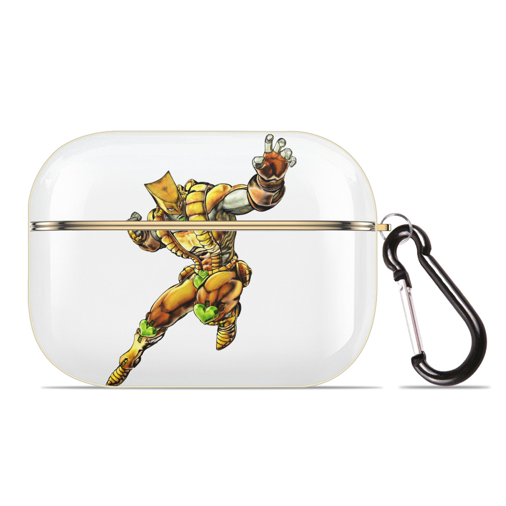（画像用） ジョジョの奇妙な冒険 ディオ?ブランドー JoJo's Bizarre Adventure Dio Brando 【AirPods Pro用】ハードシェル保護ケース｜耐衝撃・防指紋・カラビナ付き商品仕様