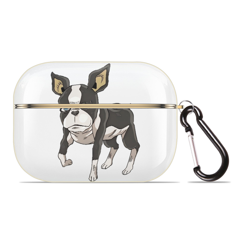 （画像用） ジョジョの奇妙な冒険 イギー JoJo's Bizarre Adventure Iggy 【AirPods Pro用】ハードシェル保護ケース｜耐衝撃・防指紋・カラビナ付き商品仕様