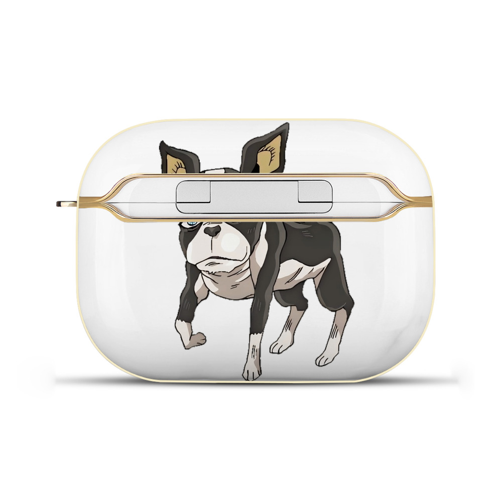（画像用） ジョジョの奇妙な冒険 イギー JoJo's Bizarre Adventure Iggy 【AirPods Pro用】ハードシェル保護ケース｜耐衝撃・防指紋・カラビナ付き商品仕様