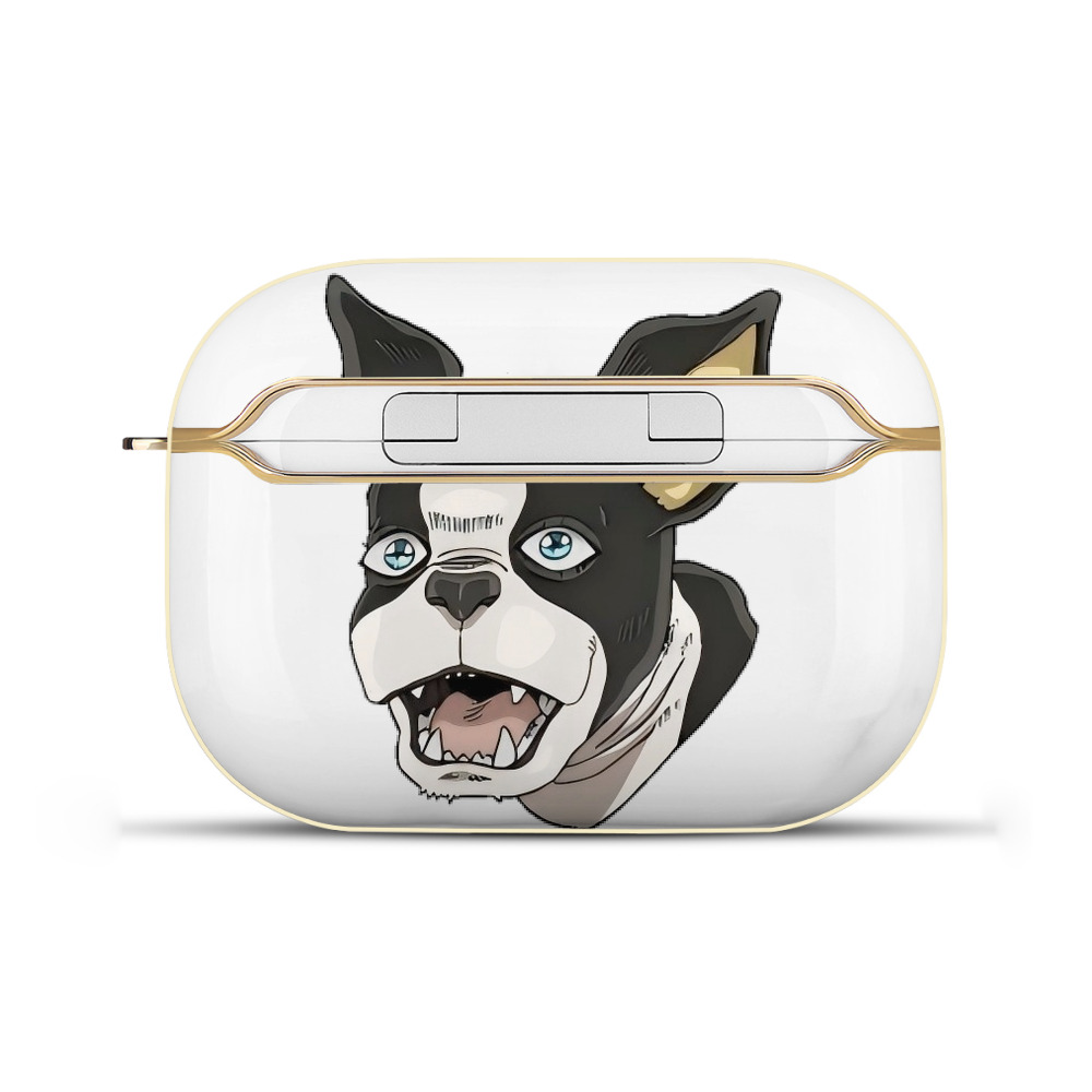 （画像用） ジョジョの奇妙な冒険 イギー JoJo's Bizarre Adventure Iggy 【AirPods Pro用】ハードシェル保護ケース｜耐衝撃・防指紋・カラビナ付き商品仕様