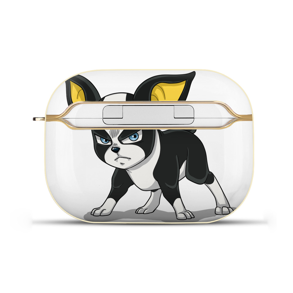 （画像用） ジョジョの奇妙な冒険 イギー JoJo's Bizarre Adventure Iggy 【AirPods Pro用】ハードシェル保護ケース｜耐衝撃・防指紋・カラビナ付き商品仕様