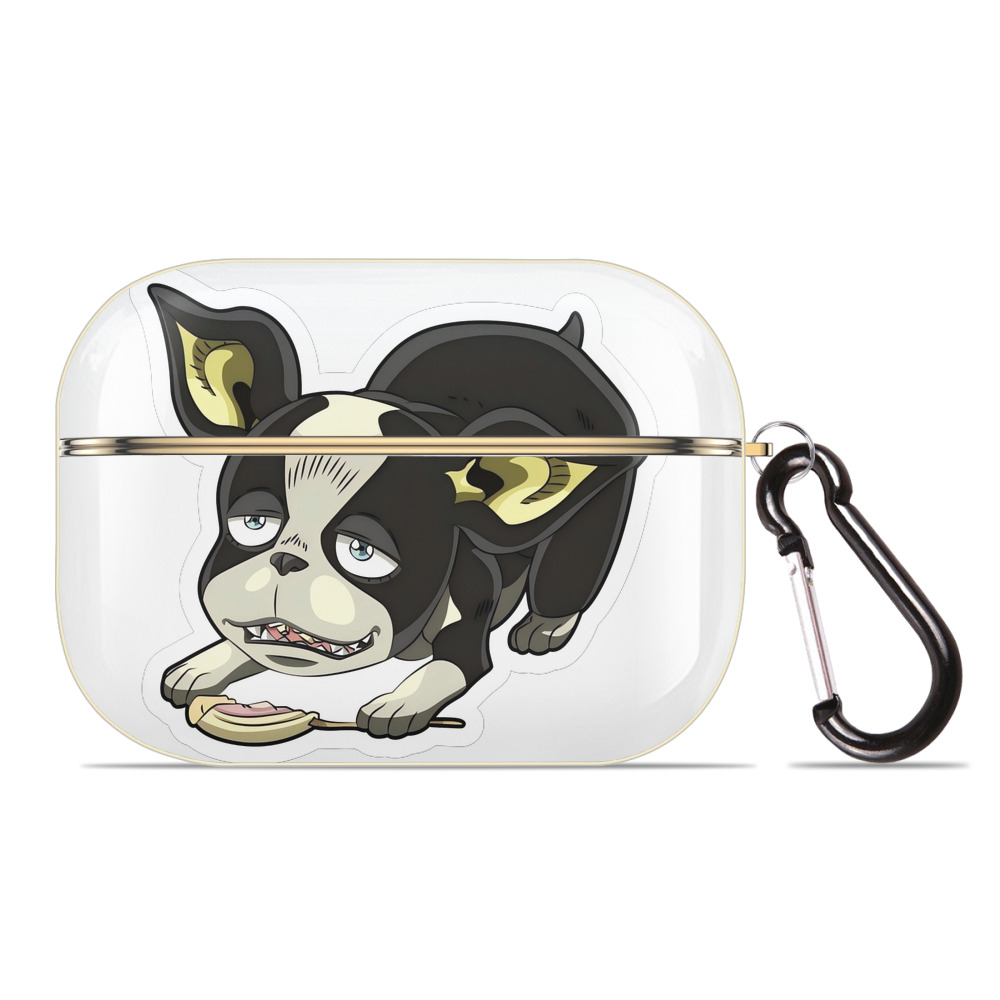 （画像用） ジョジョの奇妙な冒険 イギー JoJo's Bizarre Adventure Iggy 【AirPods Pro用】ハードシェル保護ケース｜耐衝撃・防指紋・カラビナ付き商品仕様