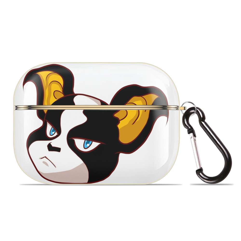 （画像用） ジョジョの奇妙な冒険 イギー JoJo's Bizarre Adventure Iggy 【AirPods Pro用】ハードシェル保護ケース｜耐衝撃・防指紋・カラビナ付き商品仕様