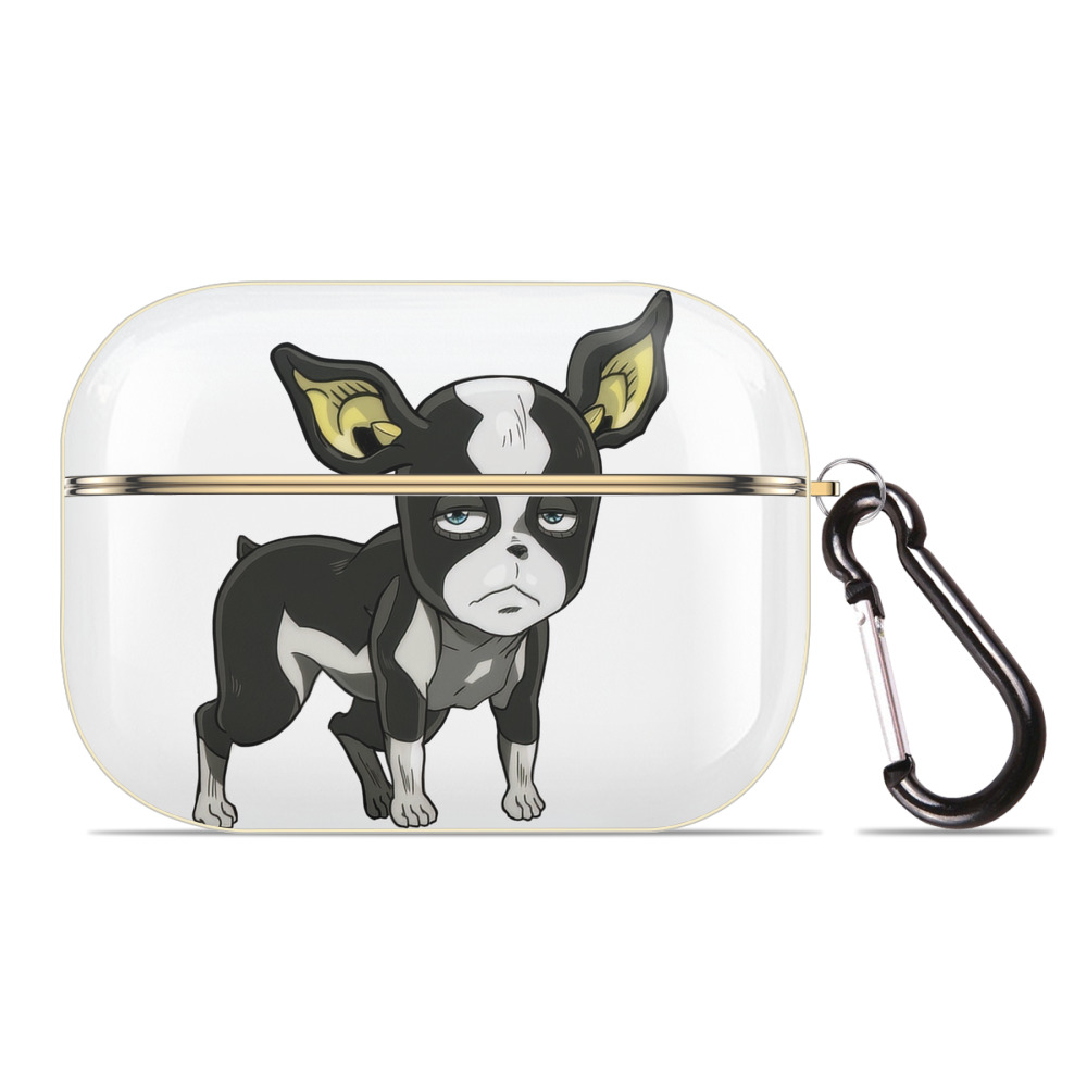 （画像用） ジョジョの奇妙な冒険 イギー JoJo's Bizarre Adventure Iggy 【AirPods Pro用】ハードシェル保護ケース｜耐衝撃・防指紋・カラビナ付き商品仕様