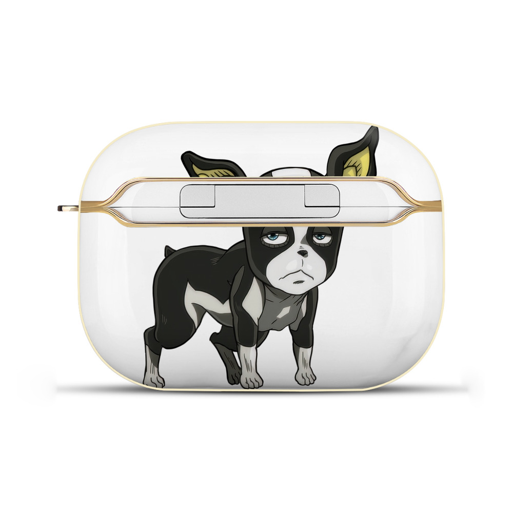 （画像用） ジョジョの奇妙な冒険 イギー JoJo's Bizarre Adventure Iggy 【AirPods Pro用】ハードシェル保護ケース｜耐衝撃・防指紋・カラビナ付き商品仕様