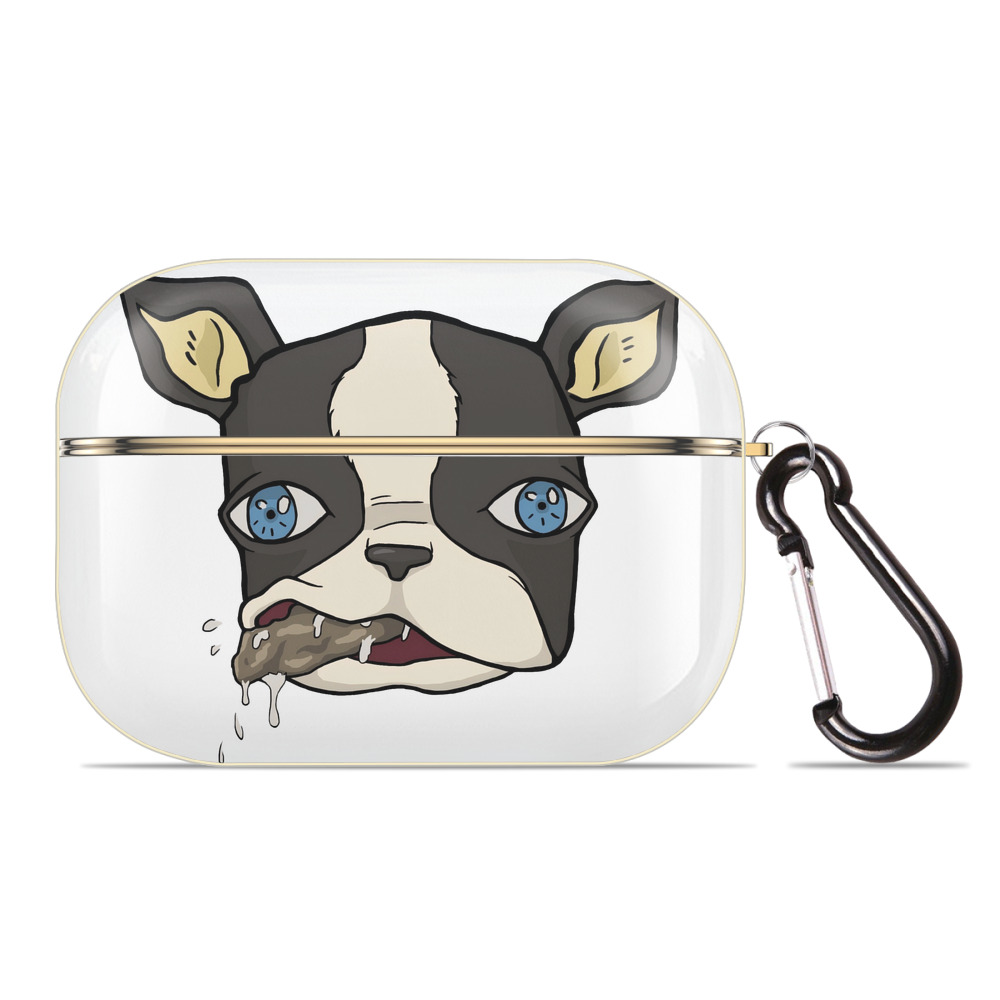 （画像用） ジョジョの奇妙な冒険 イギー JoJo's Bizarre Adventure Iggy 【AirPods Pro用】ハードシェル保護ケース｜耐衝撃・防指紋・カラビナ付き商品仕様