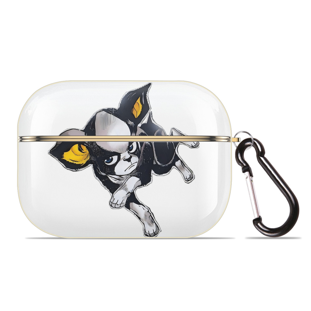 （画像用） ジョジョの奇妙な冒険 イギー JoJo's Bizarre Adventure Iggy 【AirPods Pro用】ハードシェル保護ケース｜耐衝撃・防指紋・カラビナ付き商品仕様