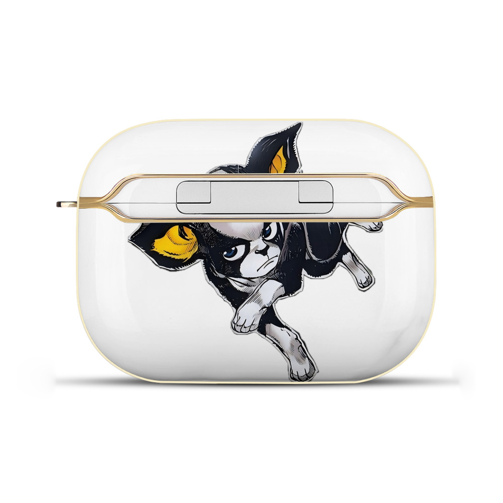 （画像用） ジョジョの奇妙な冒険 イギー JoJo's Bizarre Adventure Iggy 【AirPods Pro用】ハードシェル保護ケース｜耐衝撃・防指紋・カラビナ付き商品仕様