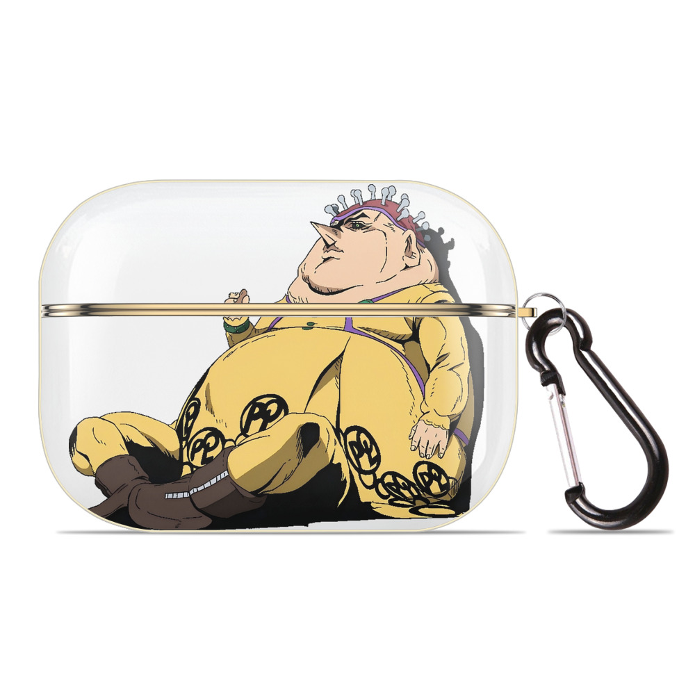 （画像用） ジョジョの奇妙な冒険 ポルポ JoJo's Bizarre Adventure Polpo 【AirPods Pro用】ハードシェル保護ケース｜耐衝撃・防指紋・カラビナ付き商品仕様