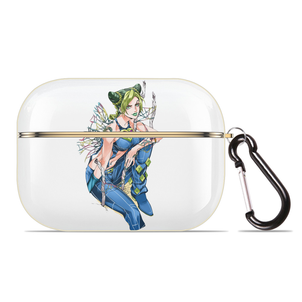 （画像用） "ジョジョの奇妙な冒険 くうじょう ジョリーン JoJo's Bizarre Adventure Jolyne Cujoh " 【AirPods Pro用】ハードシェル保護ケース｜耐衝撃・防指紋・カラビナ付き商品仕様