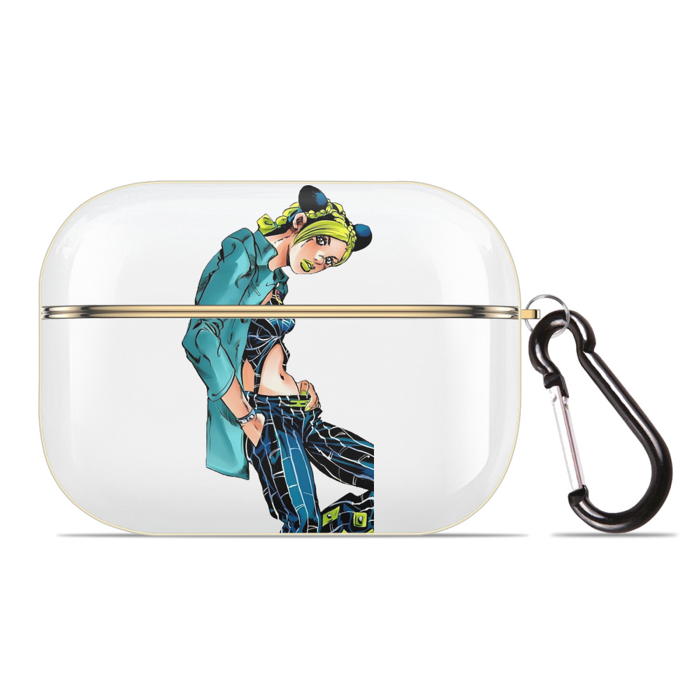 （画像用） "ジョジョの奇妙な冒険 くうじょう ジョリーン JoJo's Bizarre Adventure Jolyne Cujoh " 【AirPods Pro用】ハードシェル保護ケース｜耐衝撃・防指紋・カラビナ付き商品仕様
