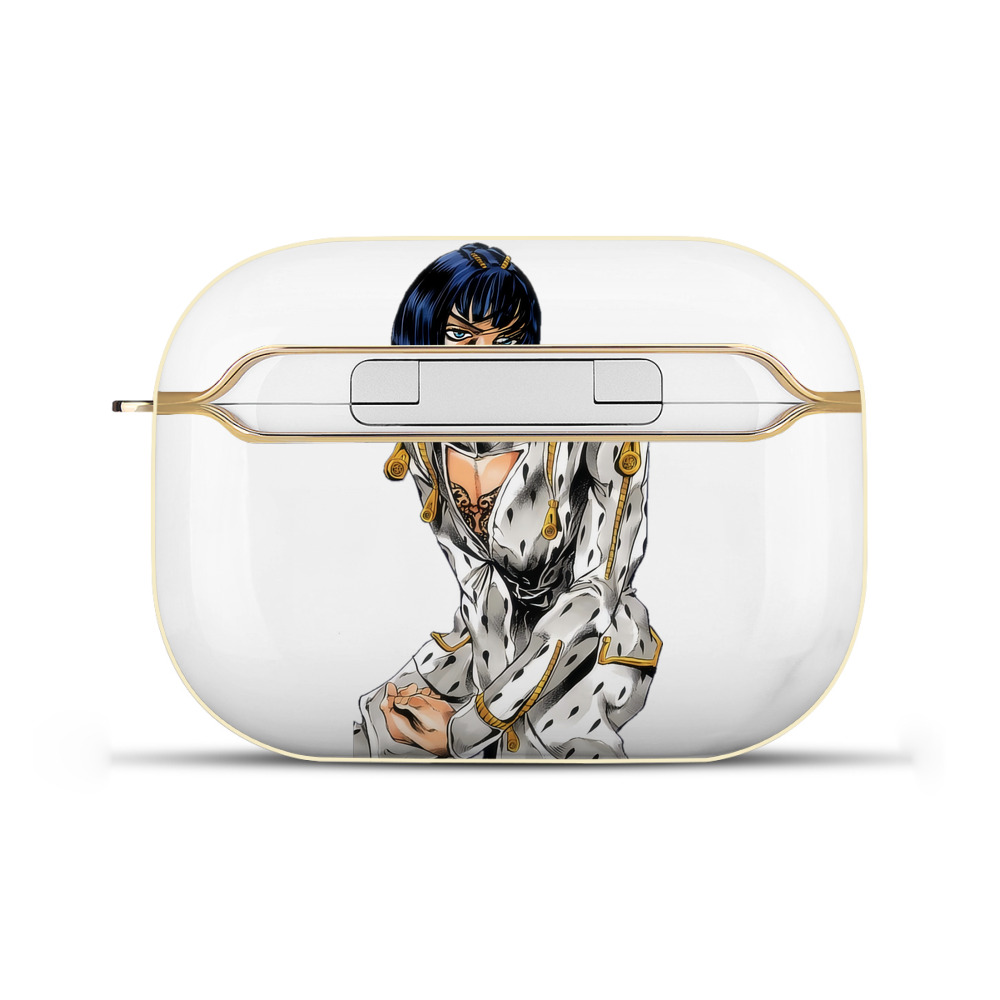 （画像用） ジョジョの奇妙な冒険 ブローノ?ブチャラティ JoJo's Bizarre Adventure Bruno Bucciarati 【AirPods Pro用】ハードシェル保護ケース｜耐衝撃・防指紋・カラビナ付き商品仕様