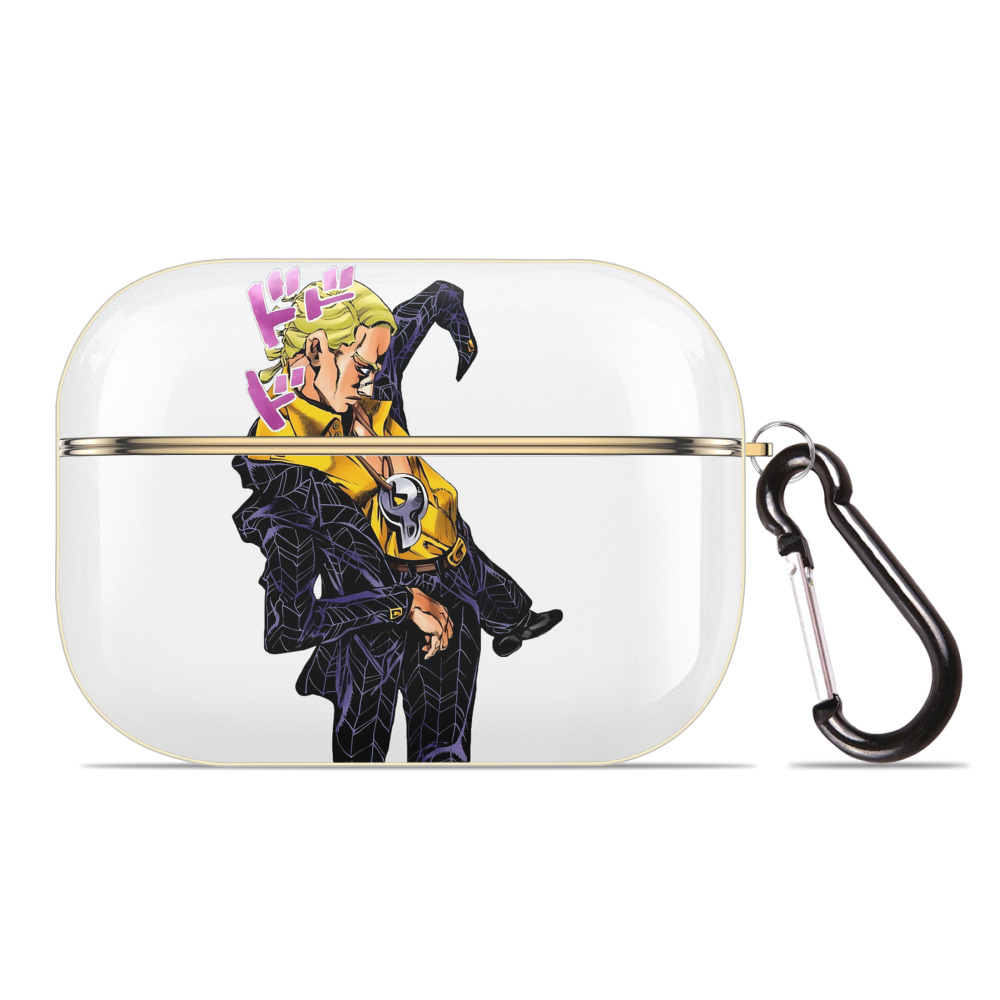 （画像用） ジョジョの奇妙な冒険 プロシュート JoJo's Bizarre Adventure Prosciutto 【AirPods Pro用】ハードシェル保護ケース｜耐衝撃・防指紋・カラビナ付き商品仕様