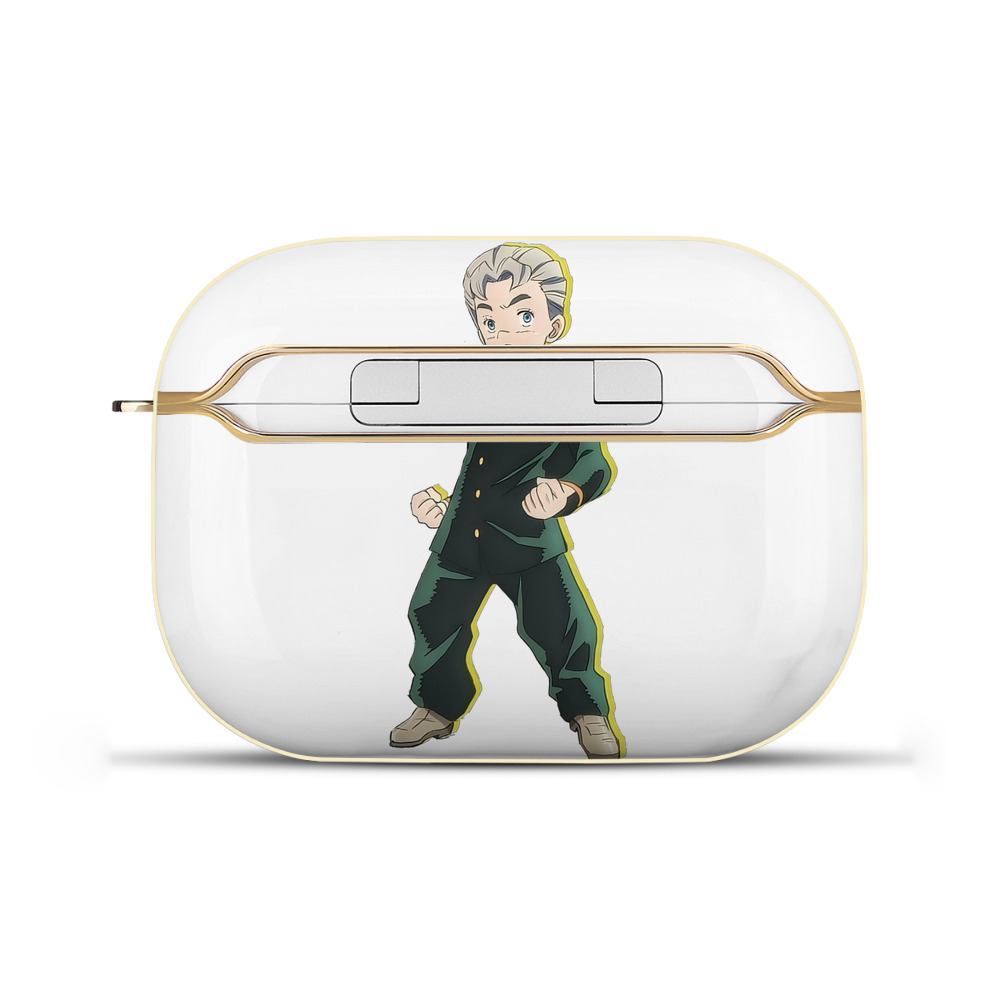 （画像用） ジョジョの奇妙な冒険 広瀨康一 JoJo's Bizarre Adventure Hirose Koichi 【AirPods Pro用】ハードシェル保護ケース｜耐衝撃・防指紋・カラビナ付き商品仕様