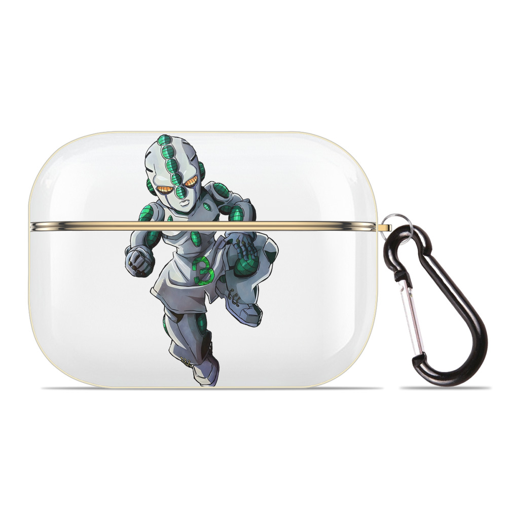 （画像用） ジョジョの奇妙な冒険 広瀨康一 JoJo's Bizarre Adventure Hirose Koichi 【AirPods Pro用】ハードシェル保護ケース｜耐衝撃・防指紋・カラビナ付き商品仕様