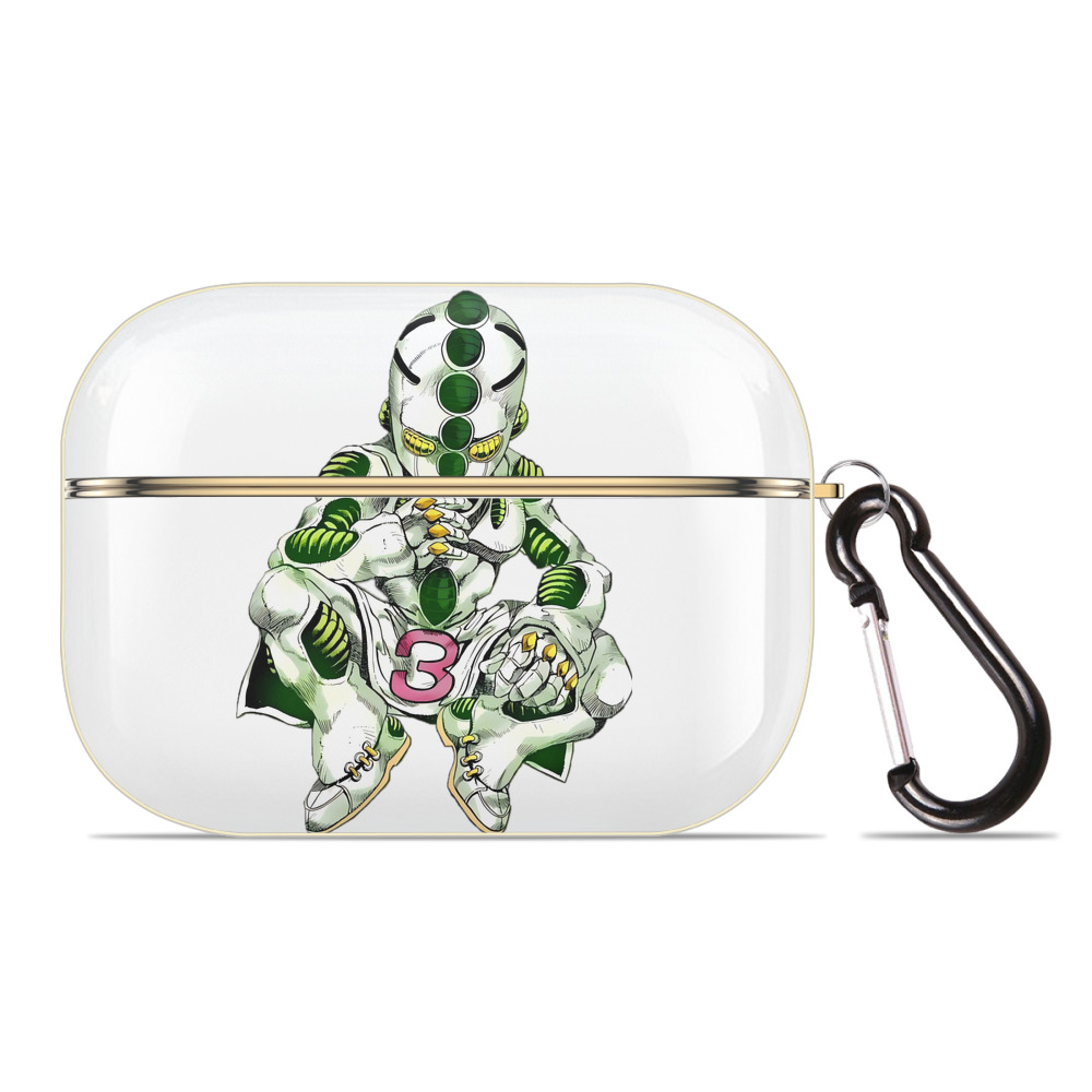 （画像用） ジョジョの奇妙な冒険 広瀨康一 JoJo's Bizarre Adventure Hirose Koichi 【AirPods Pro用】ハードシェル保護ケース｜耐衝撃・防指紋・カラビナ付き商品仕様