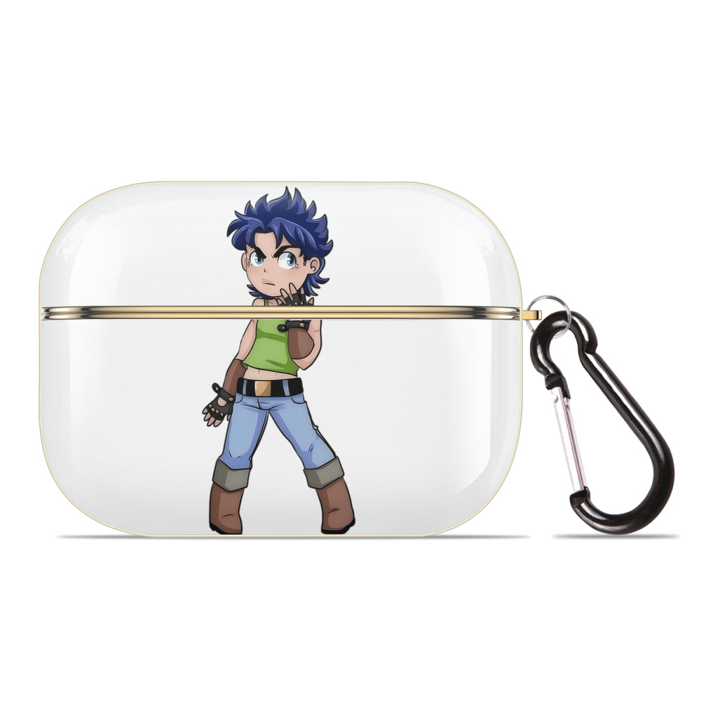（画像用） ジョジョの奇妙な冒険 広瀨康一 JoJo's Bizarre Adventure Hirose Koichi 【AirPods Pro用】ハードシェル保護ケース｜耐衝撃・防指紋・カラビナ付き商品仕様