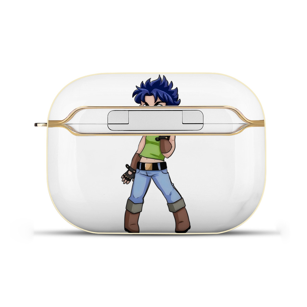 （画像用） ジョジョの奇妙な冒険 広瀨康一 JoJo's Bizarre Adventure Hirose Koichi 【AirPods Pro用】ハードシェル保護ケース｜耐衝撃・防指紋・カラビナ付き商品仕様
