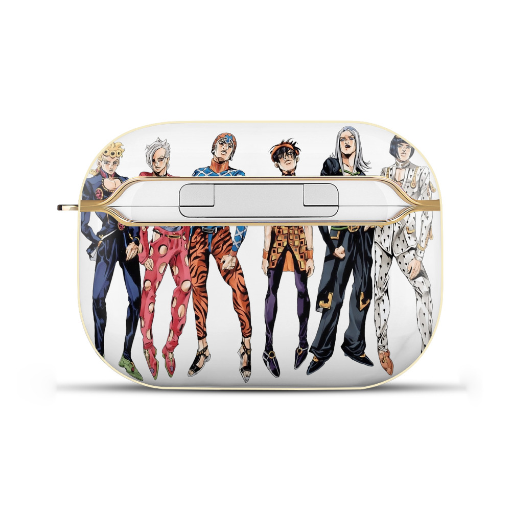 （画像用） ジョジョの奇妙な冒険 JoJo's Bizarre Adventure 【AirPods Pro用】ハードシェル保護ケース｜耐衝撃・防指紋・カラビナ付き商品仕様