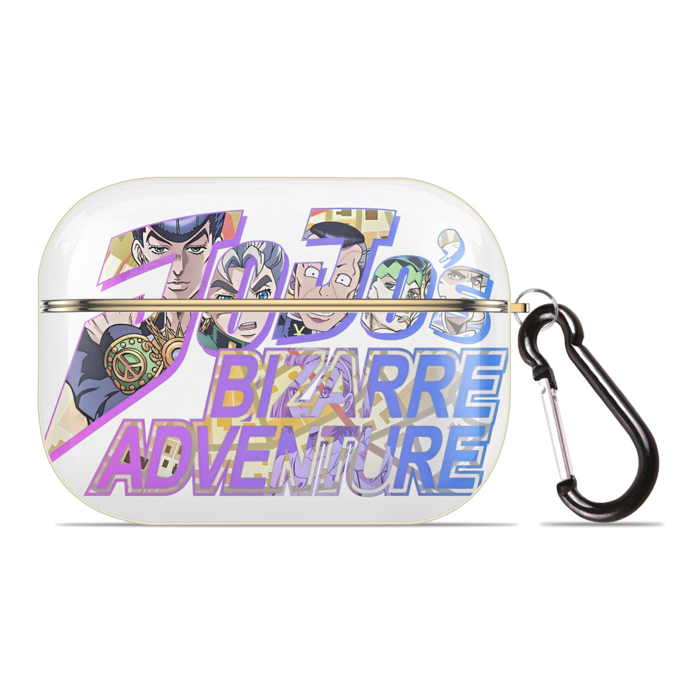 （画像用） ジョジョの奇妙な冒険 JoJo's Bizarre Adventure 【AirPods Pro用】ハードシェル保護ケース｜耐衝撃・防指紋・カラビナ付き商品仕様