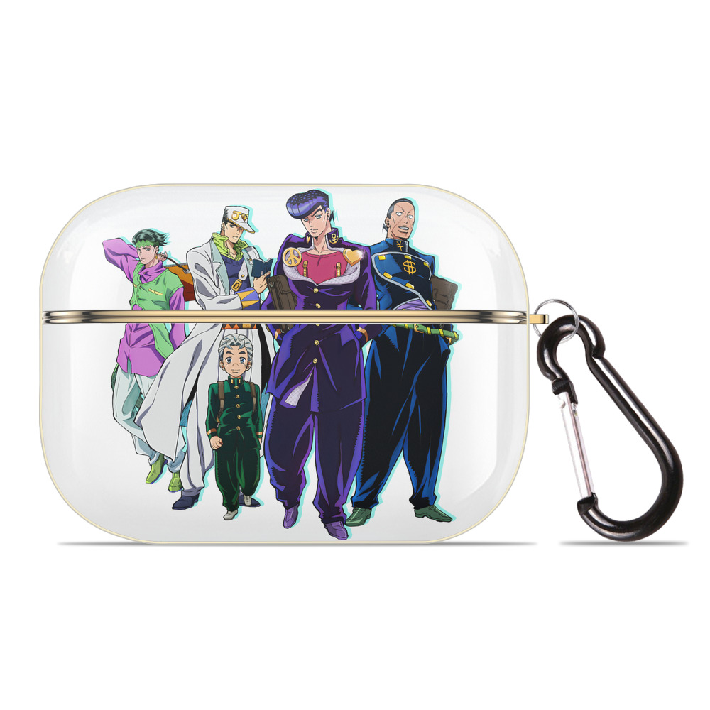 （画像用） ジョジョの奇妙な冒険 JoJo's Bizarre Adventure 【AirPods Pro用】ハードシェル保護ケース｜耐衝撃・防指紋・カラビナ付き商品仕様