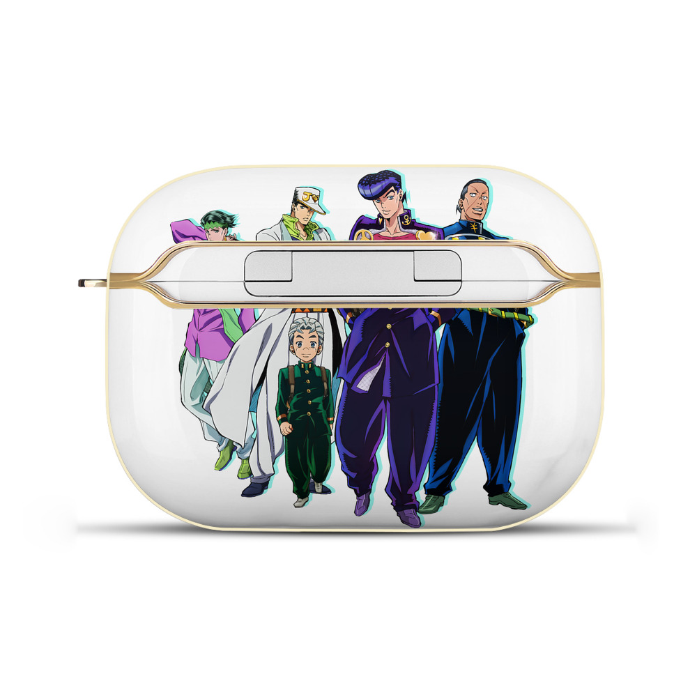 （画像用） ジョジョの奇妙な冒険 JoJo's Bizarre Adventure 【AirPods Pro用】ハードシェル保護ケース｜耐衝撃・防指紋・カラビナ付き商品仕様