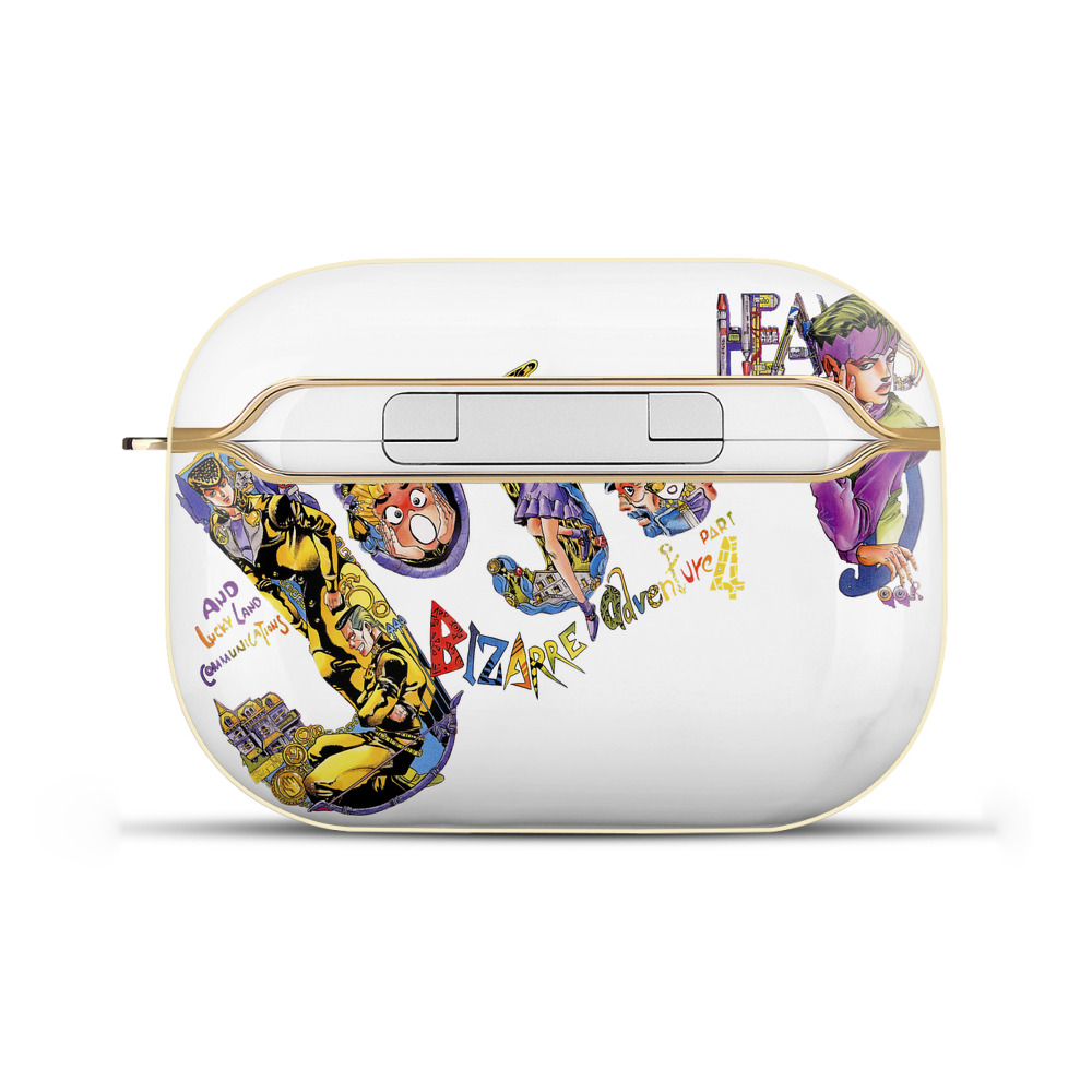 （画像用） ジョジョの奇妙な冒険 JoJo's Bizarre Adventure 【AirPods Pro用】ハードシェル保護ケース｜耐衝撃・防指紋・カラビナ付き商品仕様