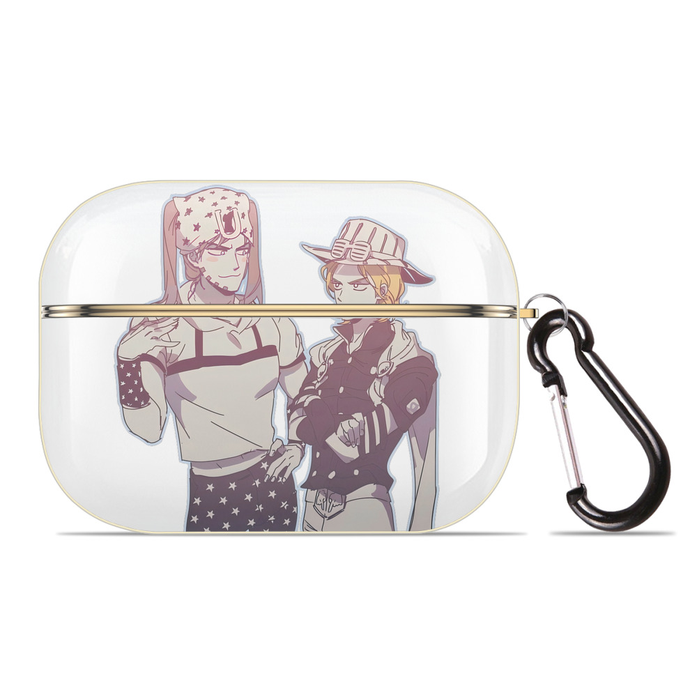 （画像用） ジョジョの奇妙な冒険 JoJo's Bizarre Adventure 【AirPods Pro用】ハードシェル保護ケース｜耐衝撃・防指紋・カラビナ付き商品仕様