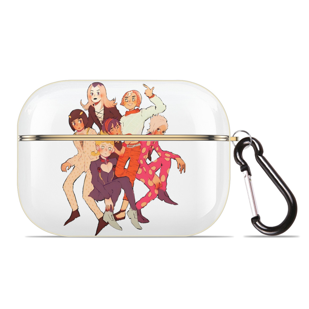 （画像用） ジョジョの奇妙な冒険 JoJo's Bizarre Adventure 【AirPods Pro用】ハードシェル保護ケース｜耐衝撃・防指紋・カラビナ付き商品仕様