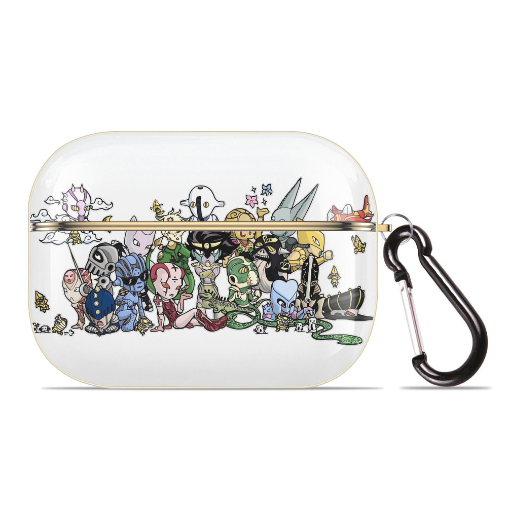 （画像用） ジョジョの奇妙な冒険 JoJo's Bizarre Adventure 【AirPods Pro用】ハードシェル保護ケース｜耐衝撃・防指紋・カラビナ付き商品仕様
