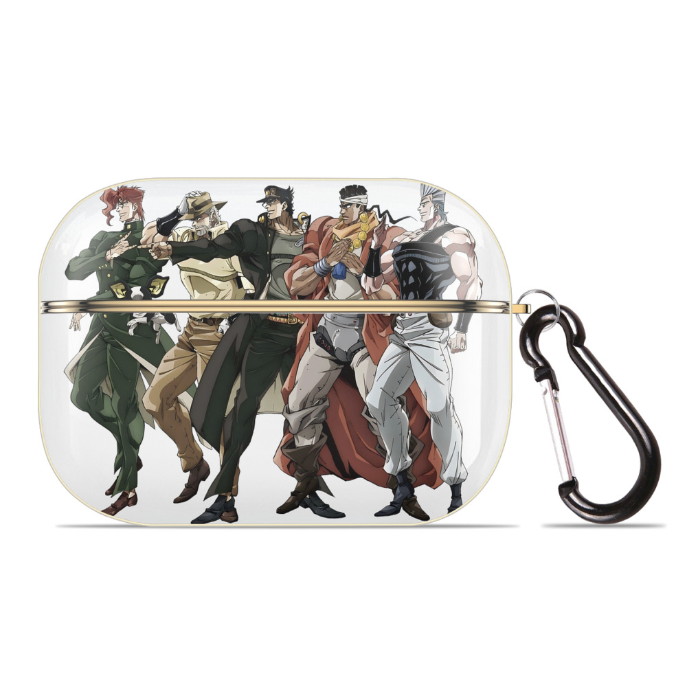 （画像用） ジョジョの奇妙な冒険 JoJo's Bizarre Adventure 【AirPods Pro用】ハードシェル保護ケース｜耐衝撃・防指紋・カラビナ付き商品仕様