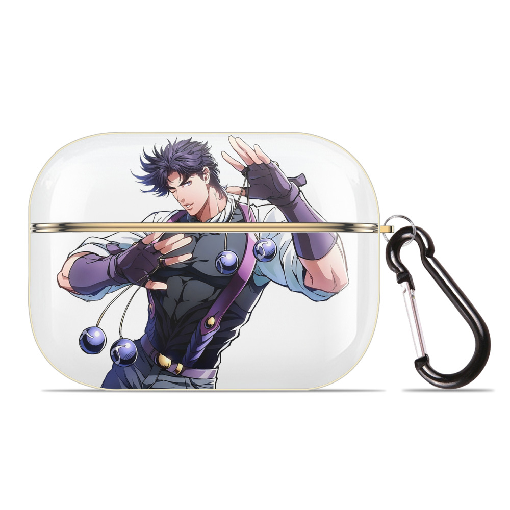 （画像用） ジョジョの奇妙な冒険 JoJo's Bizarre Adventure 【AirPods Pro用】ハードシェル保護ケース｜耐衝撃・防指紋・カラビナ付き商品仕様