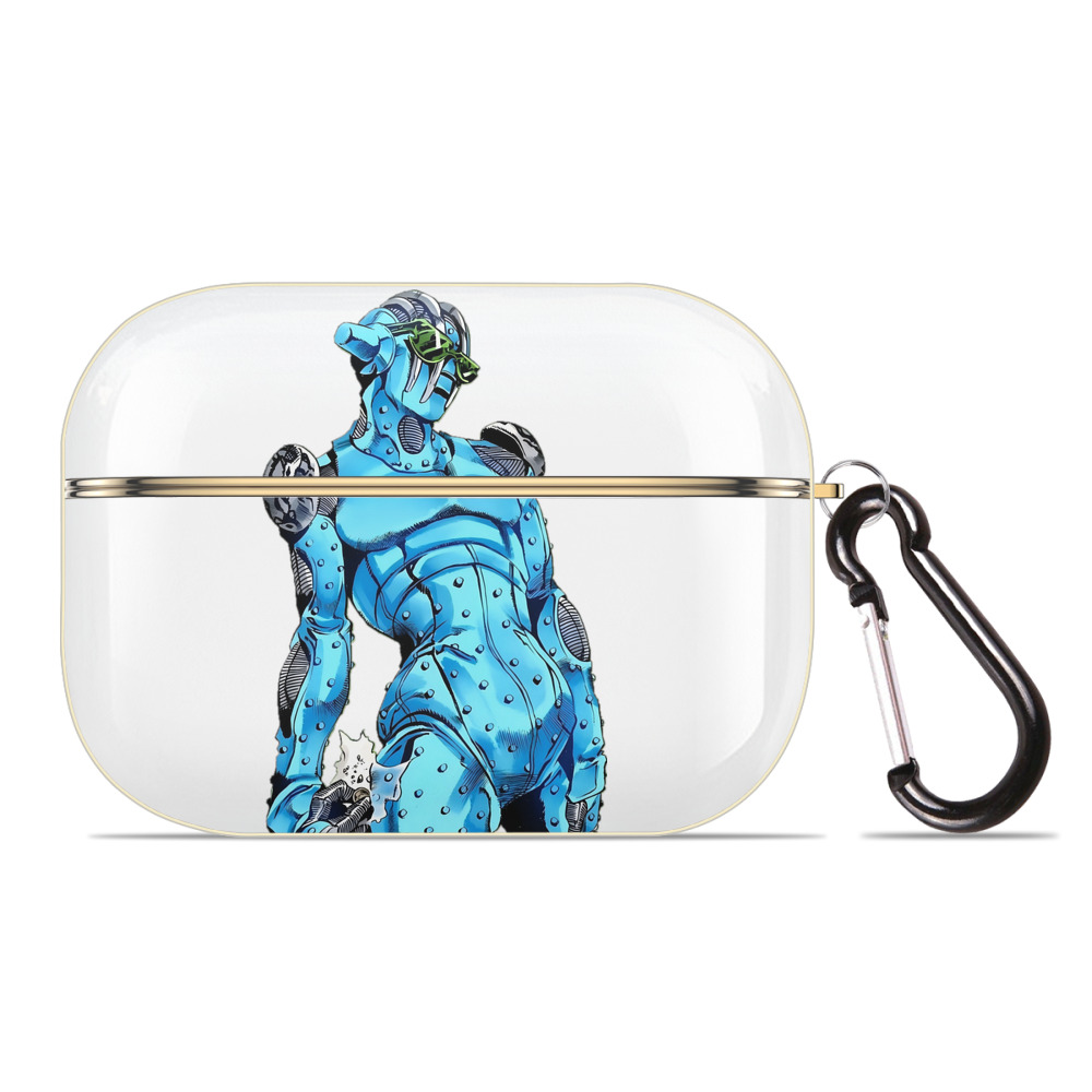 （画像用） ジョジョの奇妙な冒険 JoJo's Bizarre Adventure 【AirPods Pro用】ハードシェル保護ケース｜耐衝撃・防指紋・カラビナ付き商品仕様