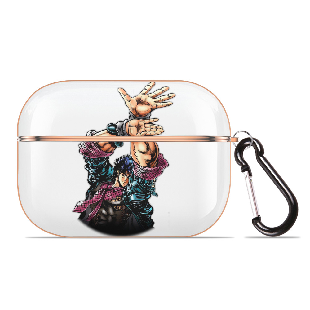 （画像用） ジョジョの奇妙な冒険 /ジョナサン?ジョースター JoJo's Bizarre Adventure Jonathan Joestar 【AirPods Pro用】ハードシェル保護ケース｜耐衝撃・防指紋・カラビナ付き商品仕様