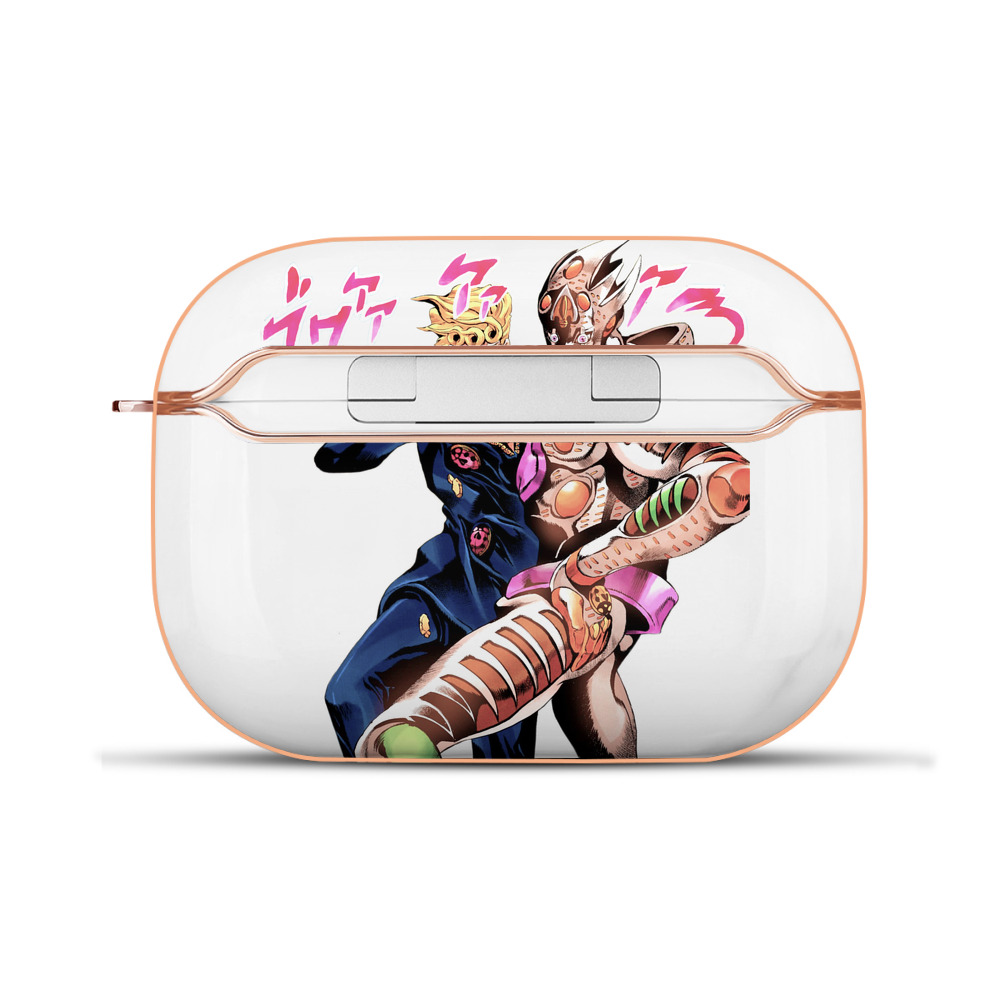 （画像用） ジョジョの奇妙な冒険 ジョルノ?ジョバァーナ JoJo's Bizarre Adventure Giorno Giovanna 【AirPods Pro用】ハードシェル保護ケース｜耐衝撃・防指紋・カラビナ付き商品仕様