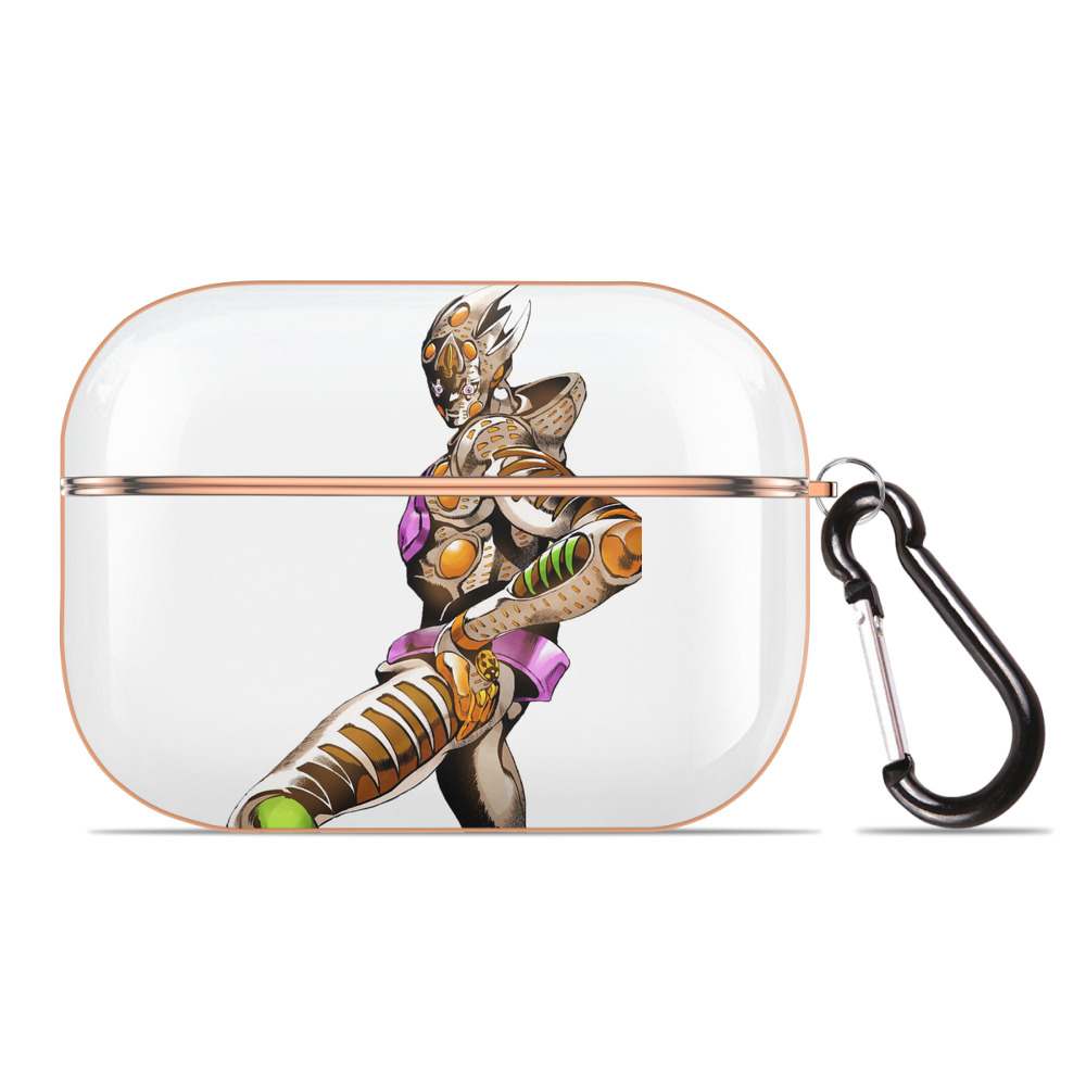 （画像用） ジョジョの奇妙な冒険 ジョルノ?ジョバァーナ JoJo's Bizarre Adventure Giorno Giovanna 【AirPods Pro用】ハードシェル保護ケース｜耐衝撃・防指紋・カラビナ付き商品仕様