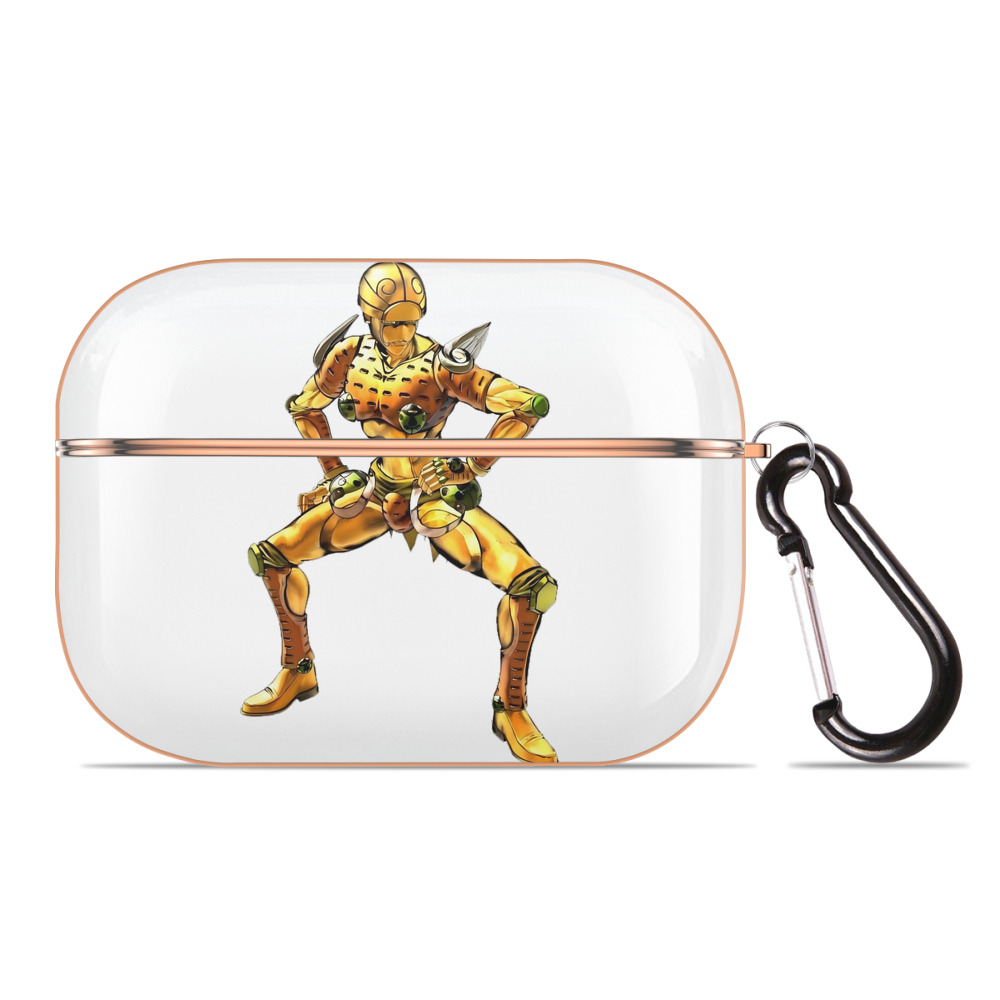 （画像用） ジョジョの奇妙な冒険 ジョルノ?ジョバァーナ JoJo's Bizarre Adventure Giorno Giovanna 【AirPods Pro用】ハードシェル保護ケース｜耐衝撃・防指紋・カラビナ付き商品仕様