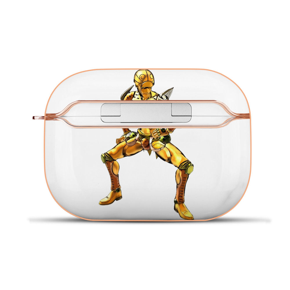 （画像用） ジョジョの奇妙な冒険 ジョルノ?ジョバァーナ JoJo's Bizarre Adventure Giorno Giovanna 【AirPods Pro用】ハードシェル保護ケース｜耐衝撃・防指紋・カラビナ付き商品仕様